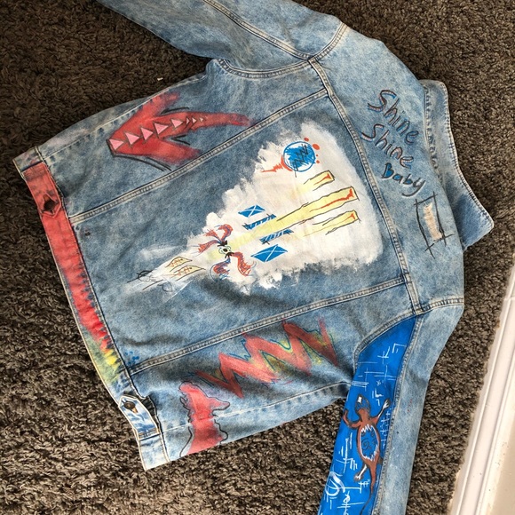 The most amazing painted jeans jacket ever!!! - Picture 10 of 10